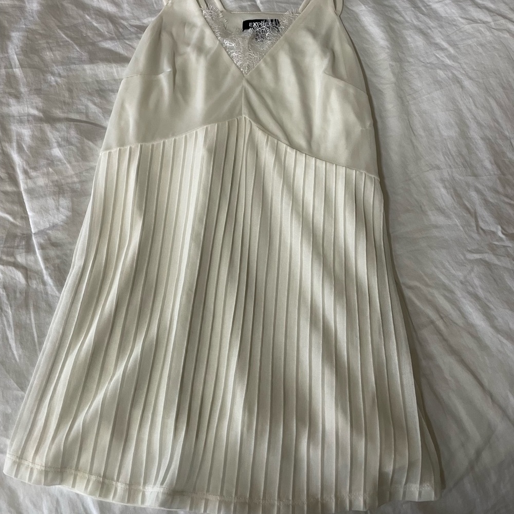 Express Cami with Lace - White/Small